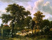 Meindert Hobbema The Travelers oil painting reproduction